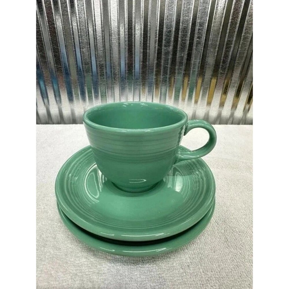 Fiesta Cup and Two Small Plates Set